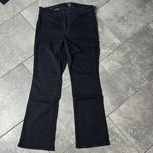 NYDJ Barbara Bootcut Black Jeans Size 6P Petite Stretch Denim